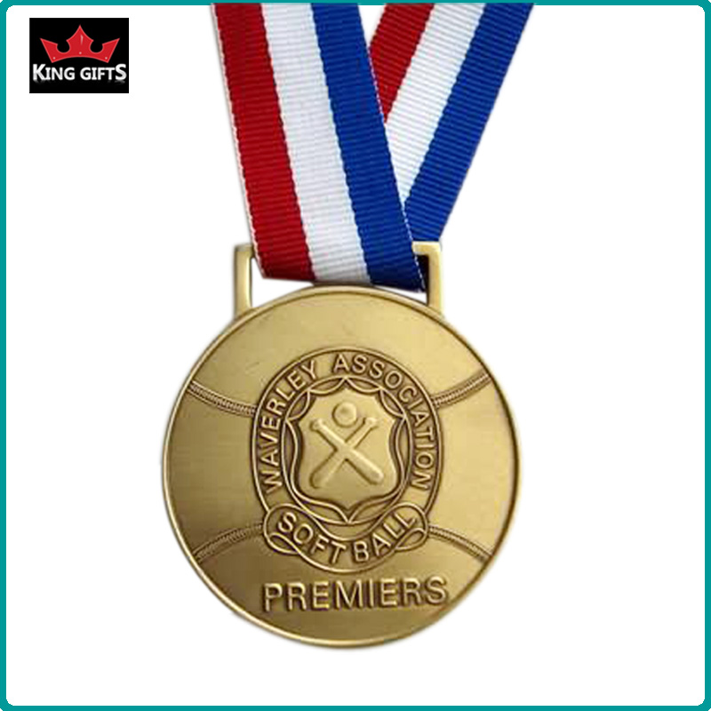 B024 - Custom 2D medal with ribbon