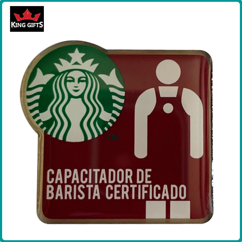 A080 -  Starbucks pin (printed with epoxy,2 versions)