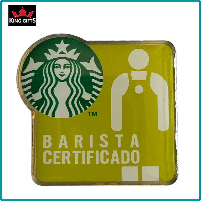 A081 -  Starbucks pin (printed with epoxy,2 versions)