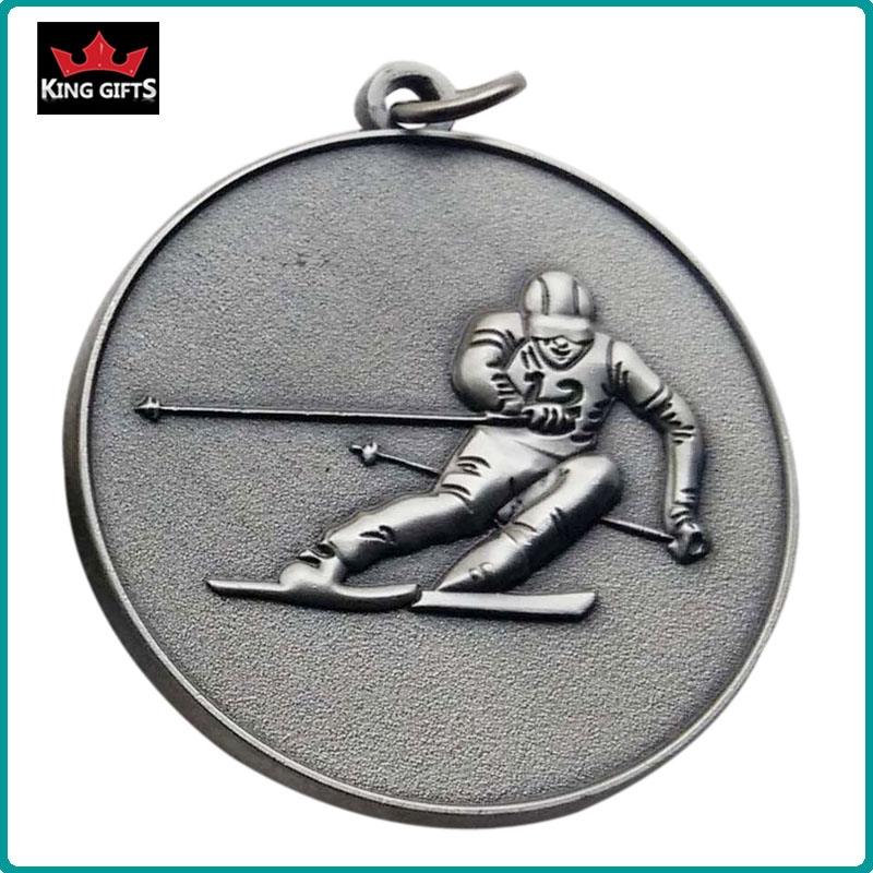 B017 - Custom 3D sport medal with Matt gold, antique silver ,antique bronze and antique copper plated.