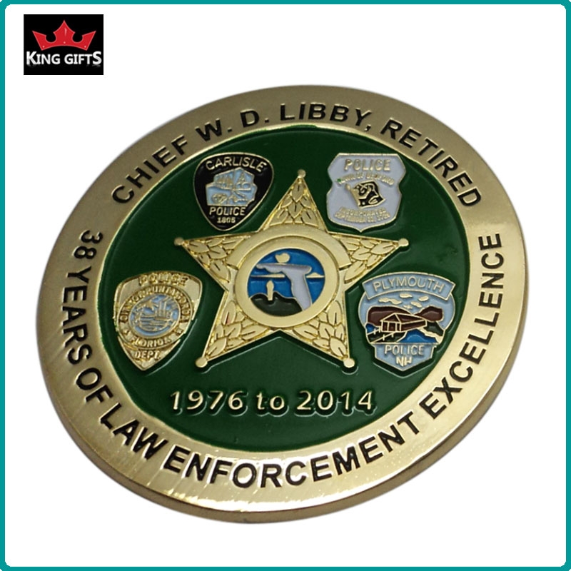 C015 -  2-sides 3D military challenge souvenir coins,soft enamel