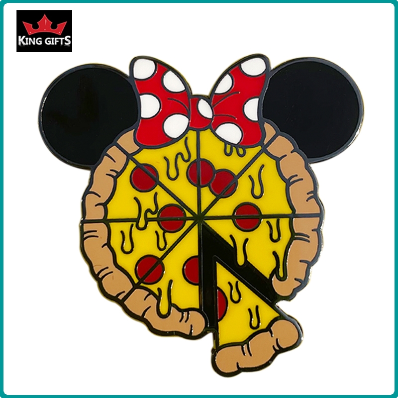 A023 -  Minnie doughnut pin (hard enamel with glitter )