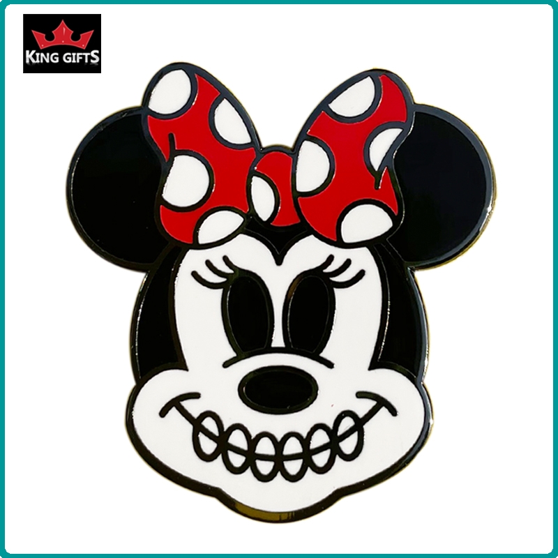 A019 -  Minnie pin (hard enamel with glitter)