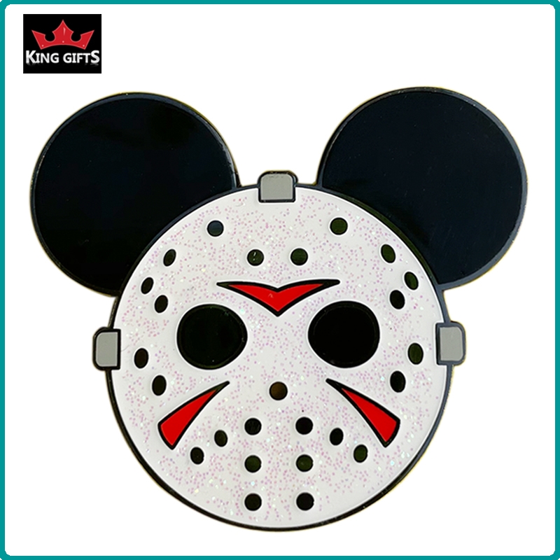 A018 -  Mickey pin (hard enamel with glitter)