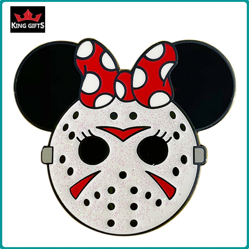 A018 -  Mickey pin (hard enamel with glitter)