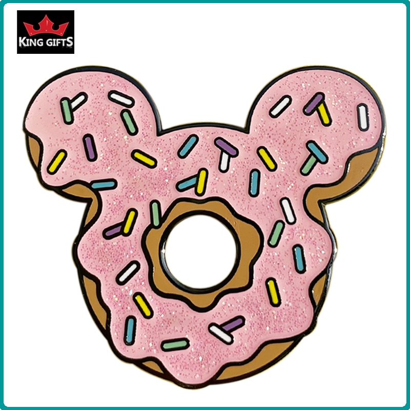 A023 -  Minnie doughnut pin (hard enamel with glitter )