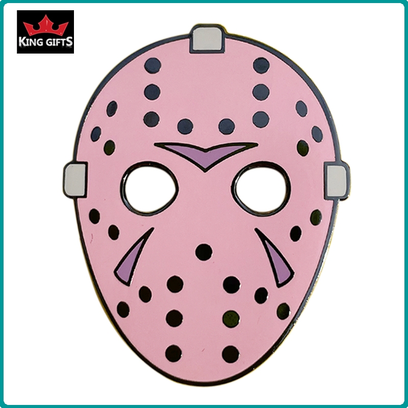 A035 -  White mask pin (hard enamel)