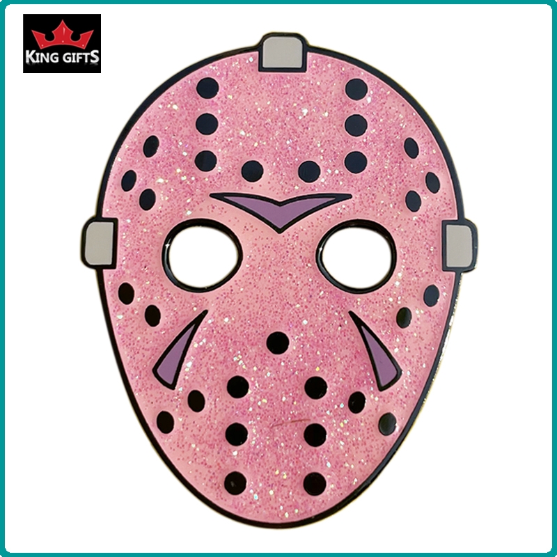 A035 -  White mask pin (hard enamel)