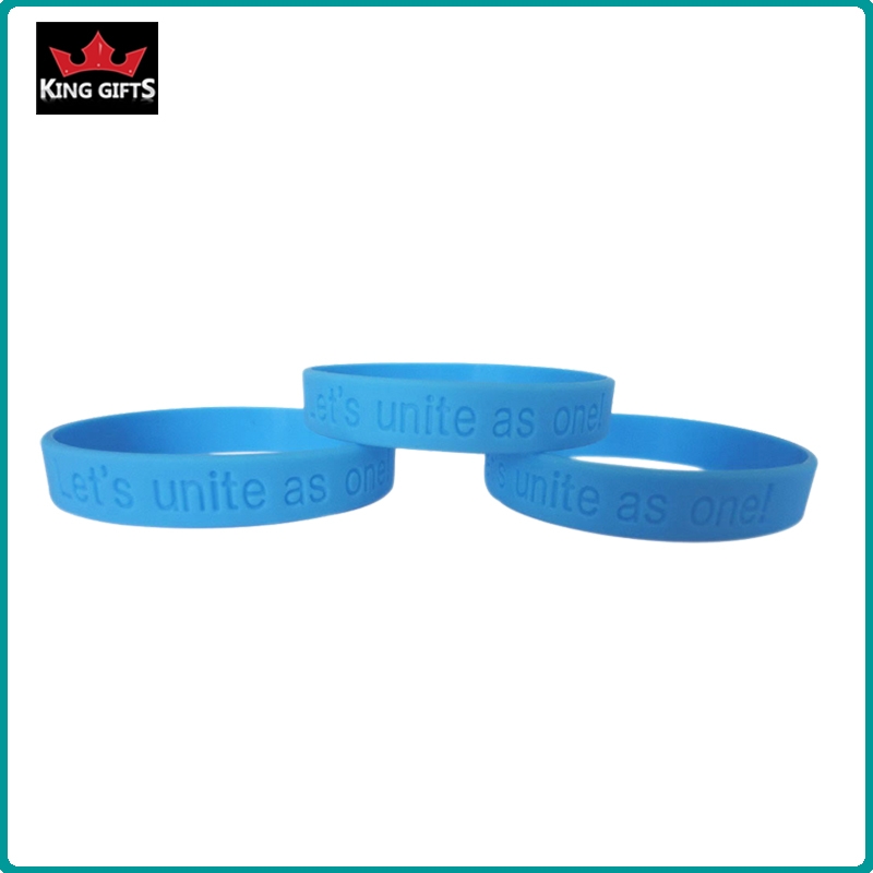 H004- Custom silicone wristband,debossed