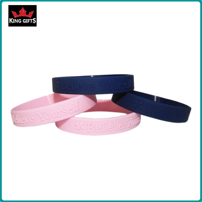 H013- High quality silicone wristband,debossed