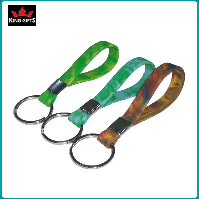 H015-  silicone wristband key chain