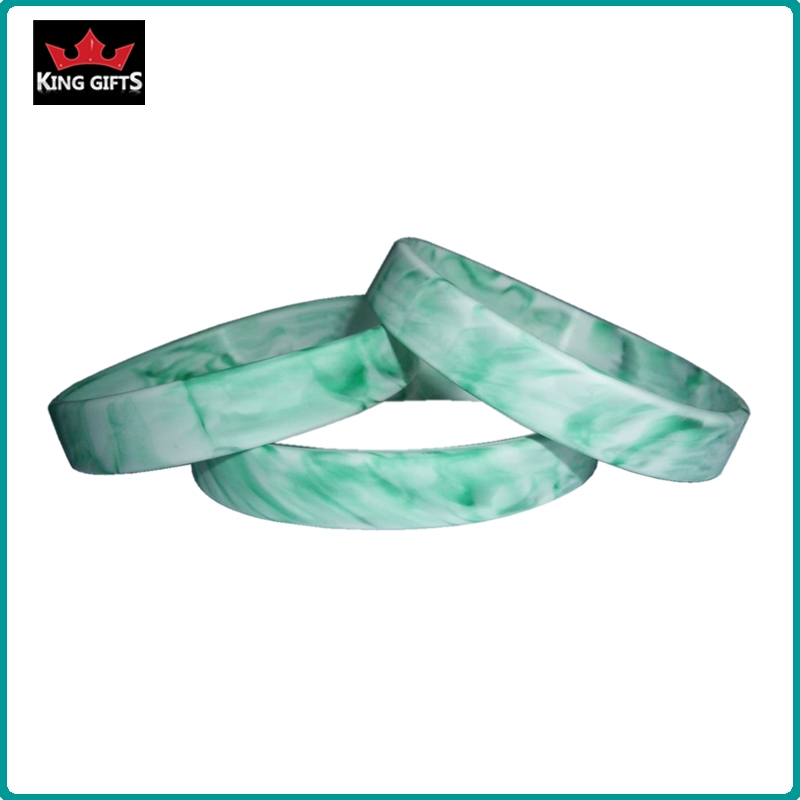 H033- 100% silicone wristband, camouflage