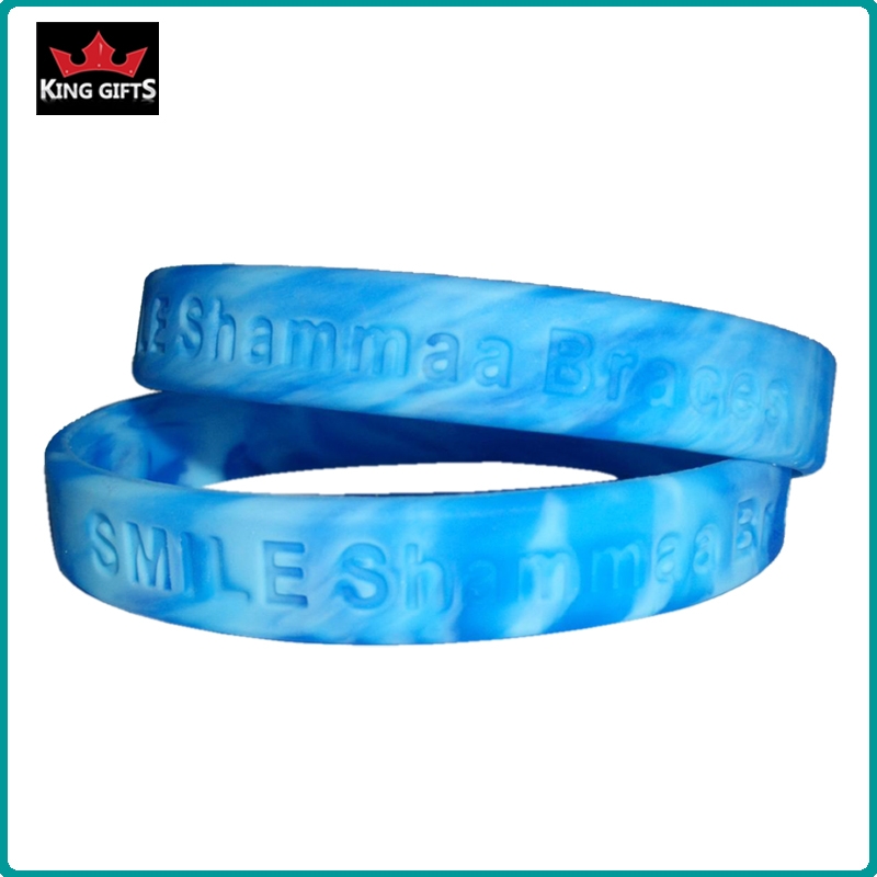 H033- 100% silicone wristband, camouflage