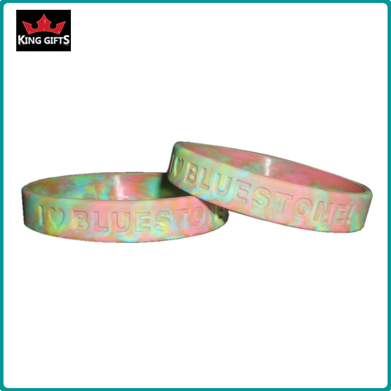 H033- 100% silicone wristband, camouflage