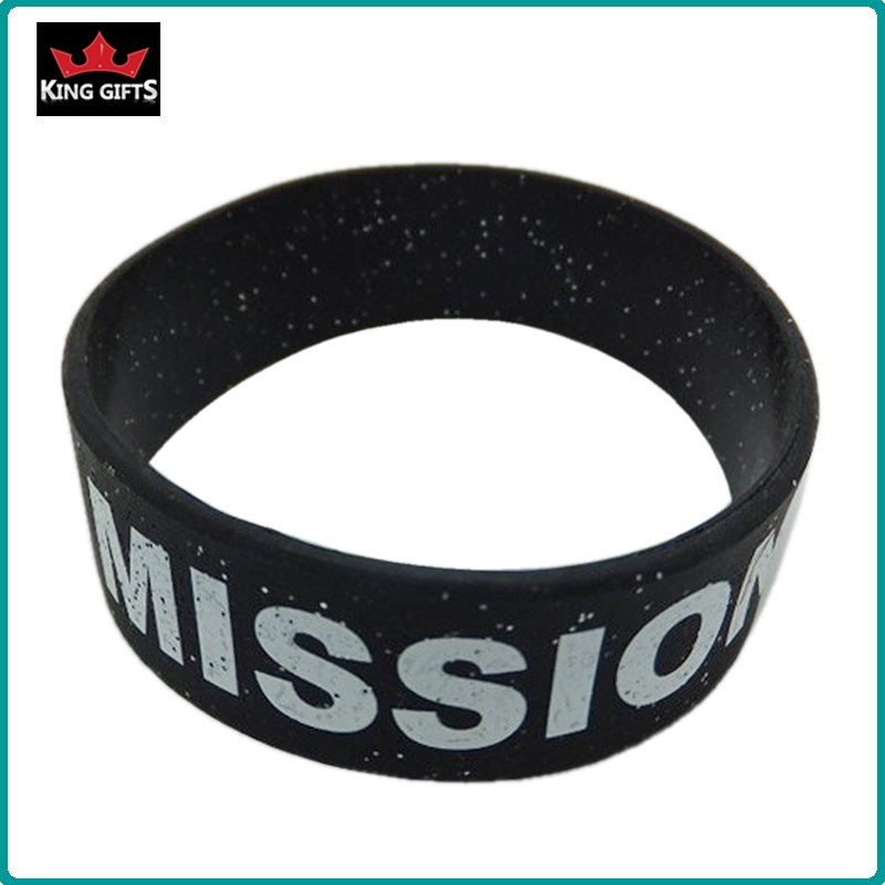 H012- 100% silicone wristband,debossed and fill in color