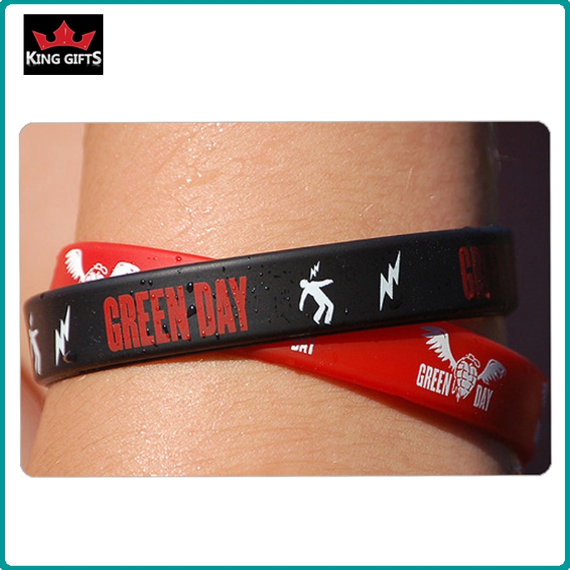 H058-  Wholesale and fashion silicone wristband,debossed
