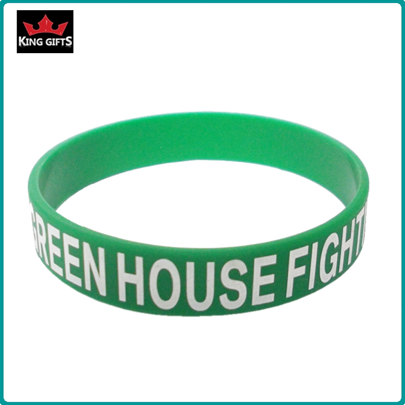 H034- 100% silicone wristband, printed logo