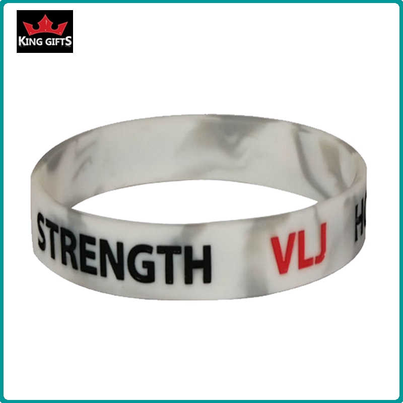 H062-  Wholesale silicone wristband,debossed and fill in color