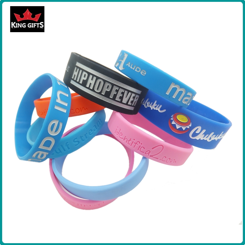 H070-  Fashion silicone wristband,printed