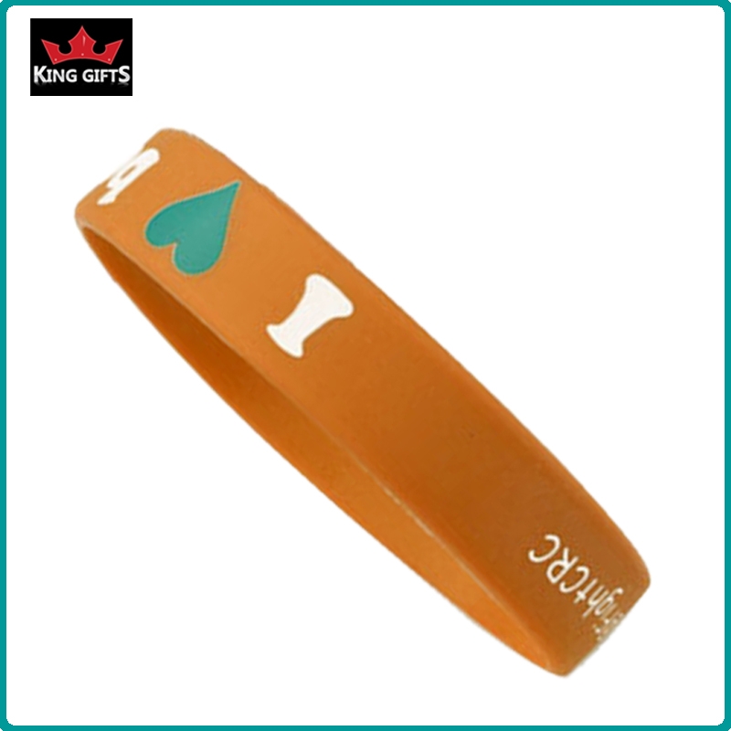 H082-  Wholesale silicone wristband,printed