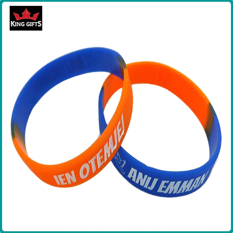 H082-  Wholesale silicone wristband,printed