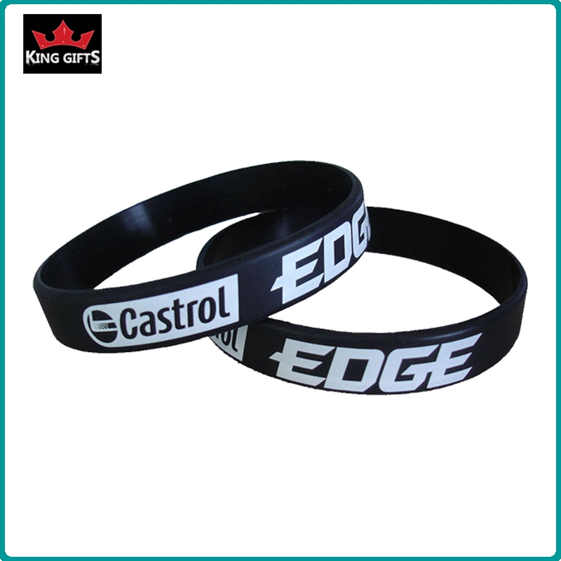 H086-  Wholesale silicone wristband,printed