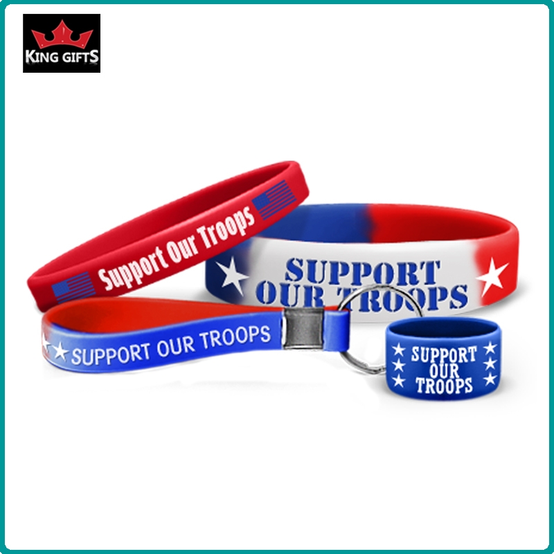 H092-  Wholesale silicone wristband,printed