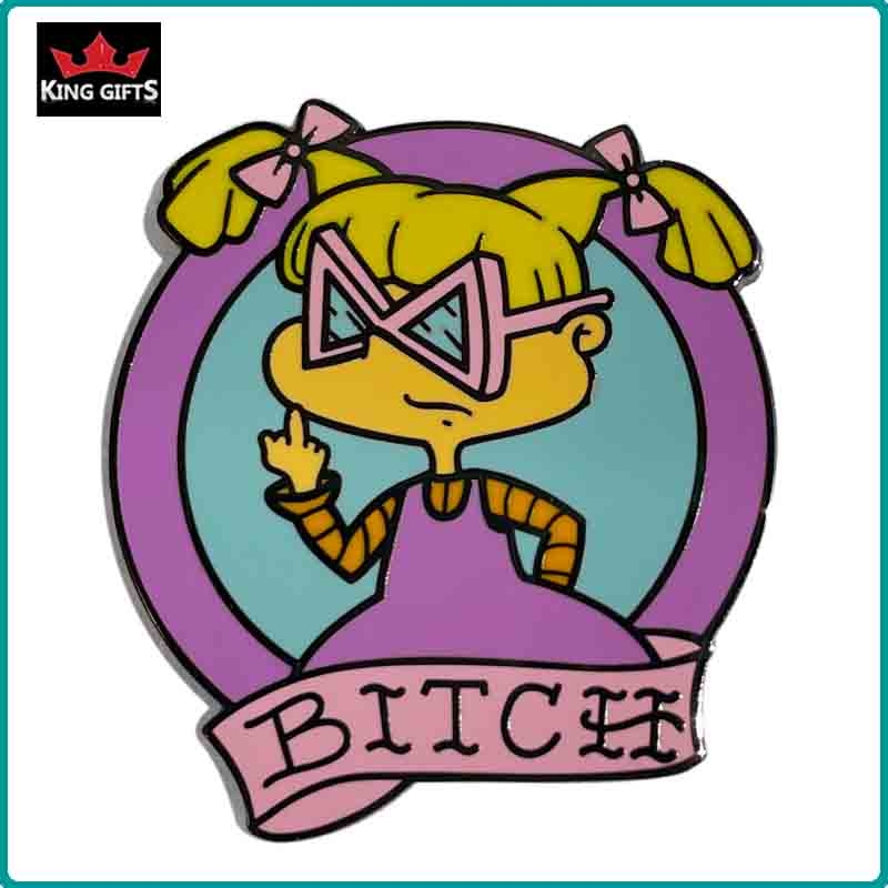 A041 -  Girl pin (hard enamel)